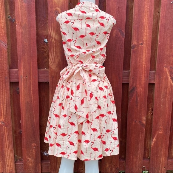Chicwish Flamingo Print Mini Dress in Pink - Picture 12 of 16